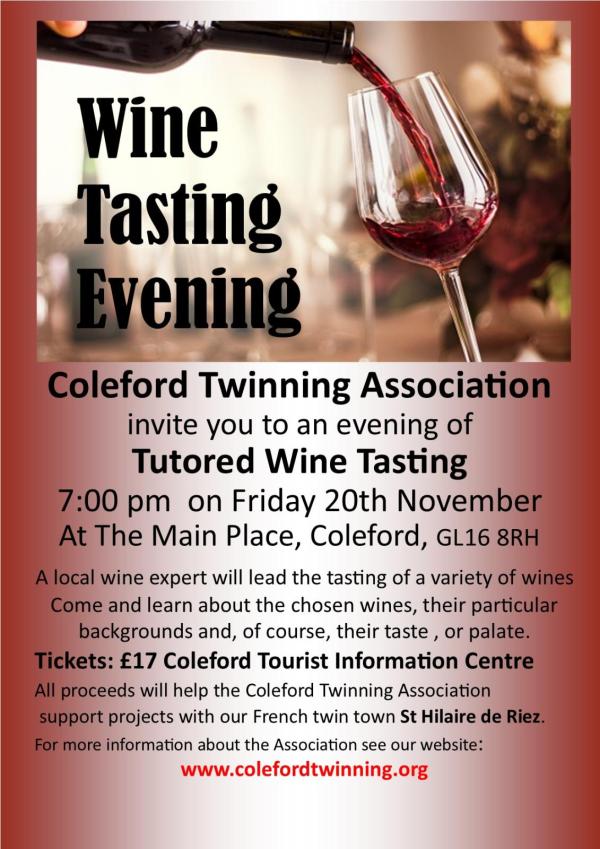 Wine Tasting Nov 2026 poster