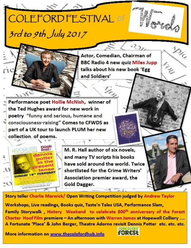 Coleford Festival of Words (3-9th July)